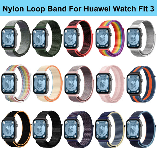 Nylon Strap For Huawei Watch Fit 4 3 Woven Sports Smartwatch Wristband Correa Huawei Watch Fit 4/4 Pro Strap Bracelet Watchband
