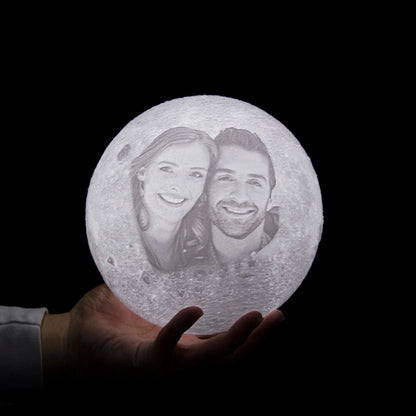 3D Printing Moon Lamp Personalized Photo Text Customized USB Night Light Birthday Mother Day Valentine's Christmas Lunar Gift