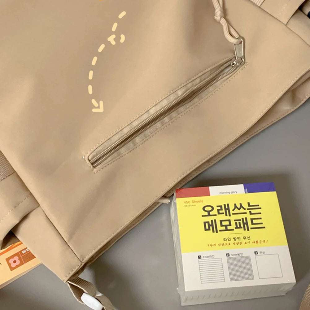 Japanese Y2K Lolita Transparent Shoulder Bag Women Trend Itabag Badge DIY Decoration Crossbody Bag Daily School Bag for Teenager