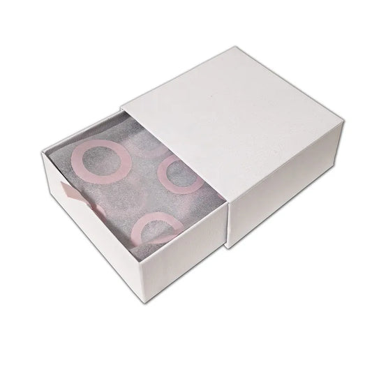 1pc High Quality  White Paper HandBags Pink Gift Bead Box for Brand Charm Ring Earring Bracelet Necklace  Jewelry Packing