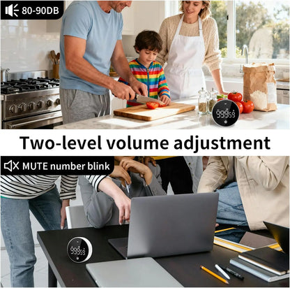 1000 Minute Kitchen Timer, Magnetic Rotating Mechanical Timer Countdown, Cooking Study Office Exercise Time Management Tool