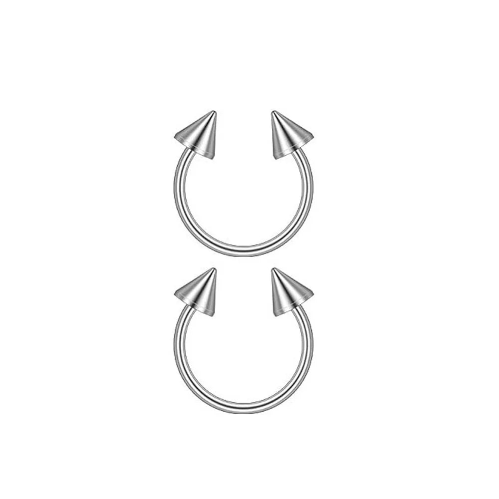 1/2/41 Pieces Body Piercing Tool Kit 316L Stainless Steel Piercing Needles Nose Ring Hoop Jewelry for Ear Lip Belly Navel Tongue