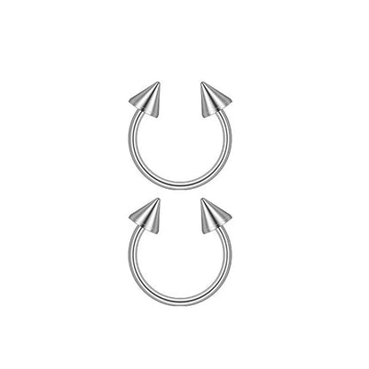 1/2/41 Pieces Body Piercing Tool Kit 316L Stainless Steel Piercing Needles Nose Ring Hoop Jewelry for Ear Lip Belly Navel Tongue