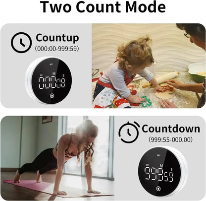 1000 Minute Kitchen Timer, Magnetic Rotating Mechanical Timer Countdown, Cooking Study Office Exercise Time Management Tool