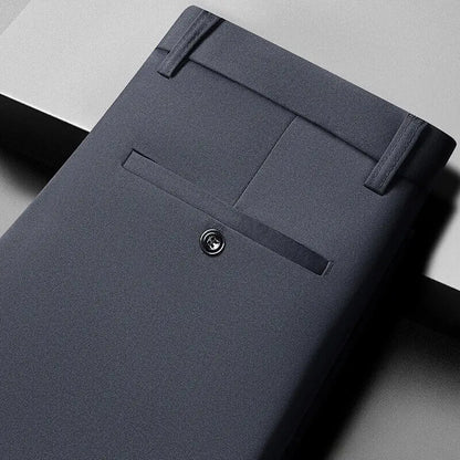 10 color casual pants, men's business casual suit pants, loose straight summer thin stretch suit pants