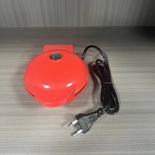 Multi Functional Mini Heart-shaped Waffle Maker Double-sided Heated Breakfast Toaster, Portable Baking Machine Family Party