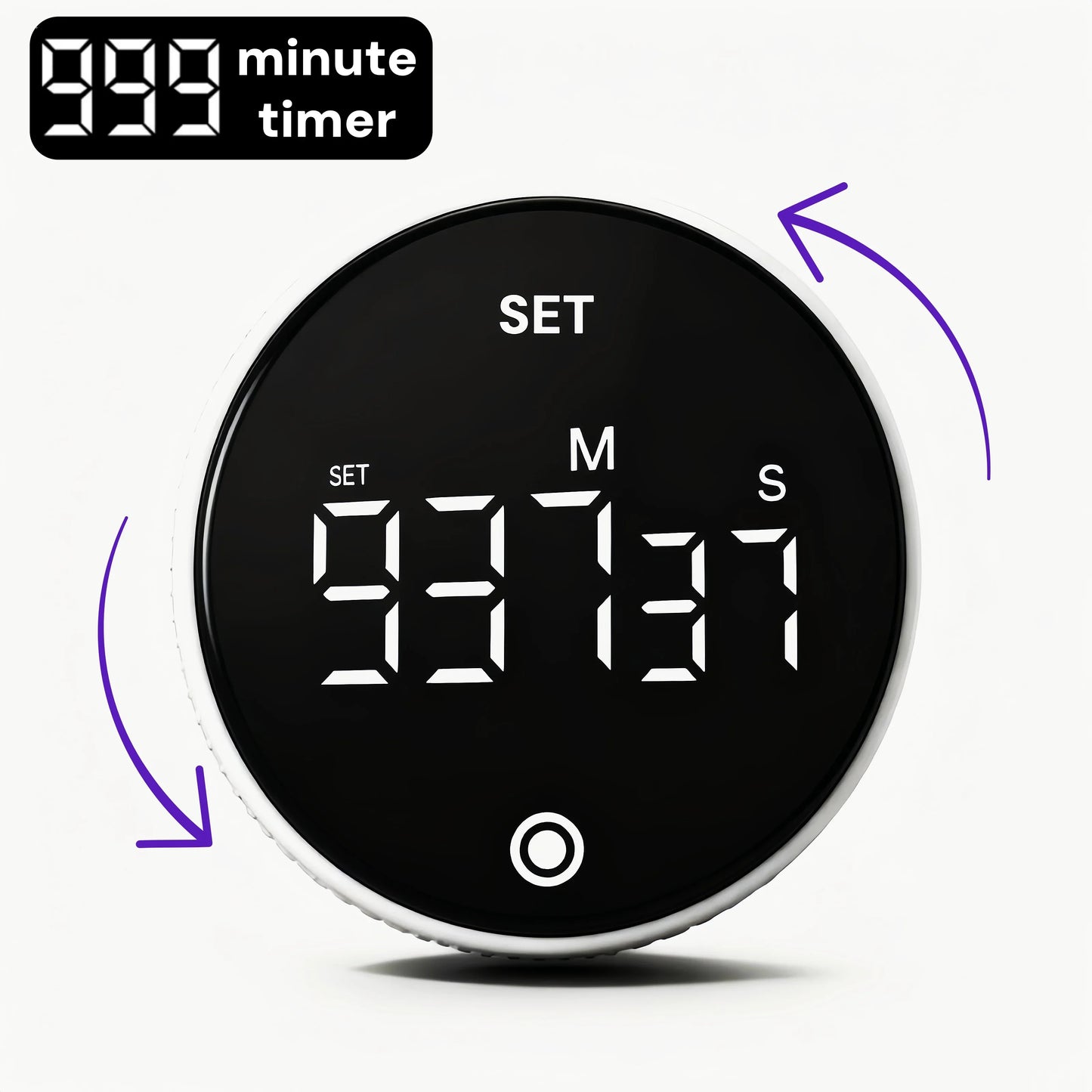 1000 Minute Kitchen Timer, Magnetic Rotating Mechanical Timer Countdown, Cooking Study Office Exercise Time Management Tool