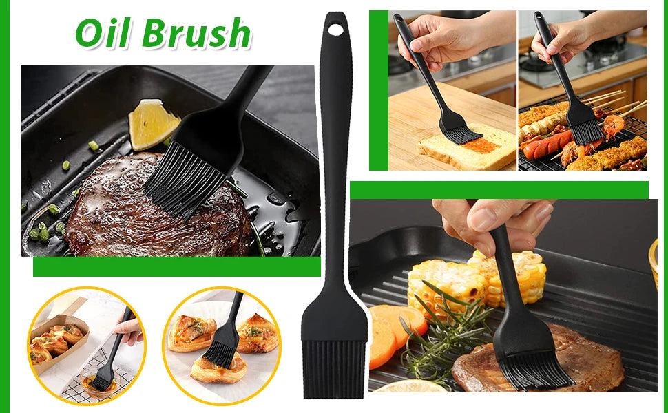 1-2PCS 2in1 Olive Oil Dispenser Bottle 500ml Plastic Oil Sprayer Cooking Oil Spray Tank BBQ Baking Picnic Kitchen Tools for Home