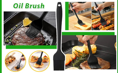 1-2PCS 2in1 Olive Oil Dispenser Bottle 500ml Plastic Oil Sprayer Cooking Oil Spray Tank BBQ Baking Picnic Kitchen Tools for Home