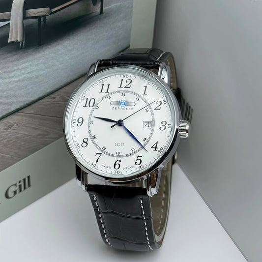 New Zeppelin Hindenburg series sweep second quartz men's retro business casual watch men's fashion watch gift