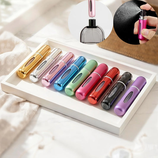 1/5Pcs Travel Perfume Bottle Refillable Portable Mini Atomizer Spray Refill Bottle Women Pocket Dispenser Cologne Sprayer 5ml