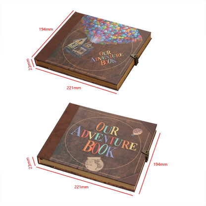 146 Page DIY Handmade Photo Album Scrapbook Our Adventure Book Retro Kraft Album Anniversary Wedding Memory Mother's Day Gift