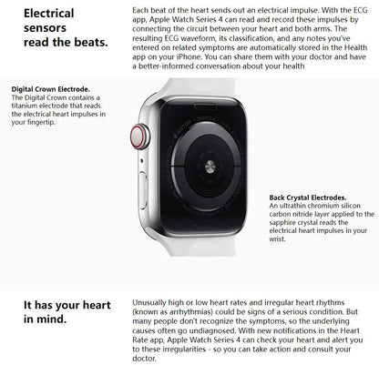 100% Original Apple Watch Series 4 Smartwatch 40MM/44MM GPS Aluminum with Sport Band