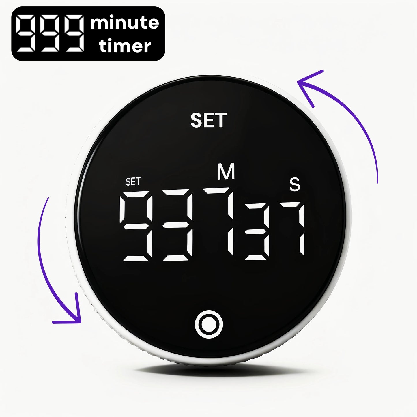 1000 Minute Kitchen Timer, Magnetic Rotating Mechanical Timer Countdown, Cooking Study Office Exercise Time Management Tool