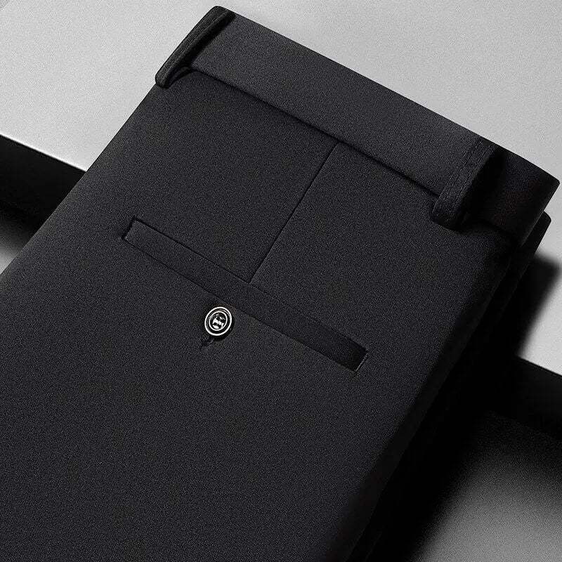 10 color casual pants, men's business casual suit pants, loose straight summer thin stretch suit pants