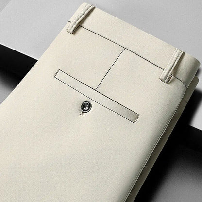 10 color casual pants, men's business casual suit pants, loose straight summer thin stretch suit pants