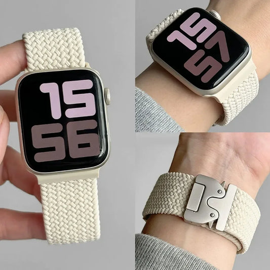 Parachute Braided Strap For Apple Watch Ultra 3/2 Band 49mm 46mm 45mm 42mm 44mm 41mm Nylon Bracelet iWatch 11 10 9 8 7 6 SE Belt